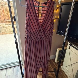 Torrid Pink and Black Striped Top